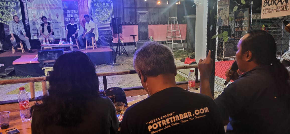 Diskusi publik yang diselenggarakan SFC Kabupaten Bekasi