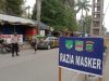 Oprasi Yustisi di depan pasar bersih pintu sebelas Jababeka, Minggu (27/09/20).