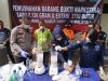 Polrer Metro Bekasi memusnahkan barang bukti narkoba jenis sabu seberat 2,126 Kilogram serta 3.750 butir pil Ekstasi dari hasil penangkapan dua kurir narkoba jaringan lintas negara.
