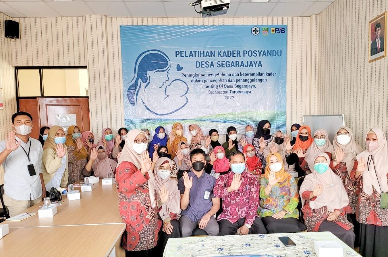 PT. PJB Muara Tawar bersama dengan Puskesmas Tarumajaya melaksanakan kegiatan Pelatihan Kader Posyandu